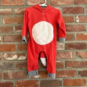 Fox Costume One piece Hooded 12-18m
